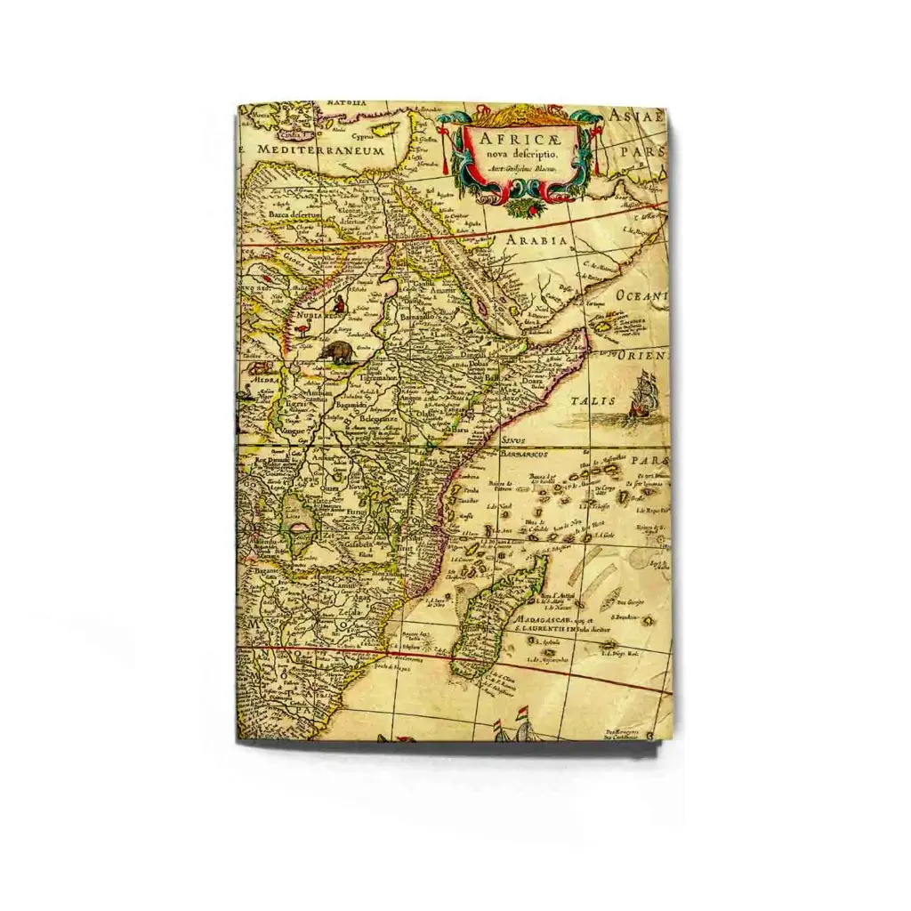 Africa map A5