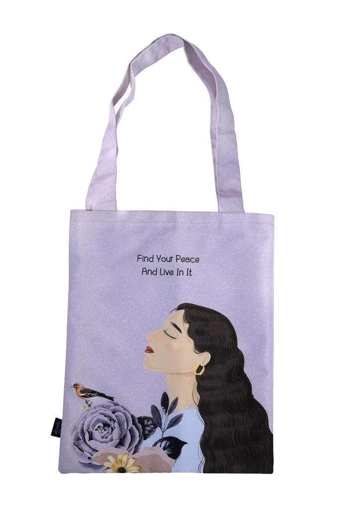 find peace tote bag