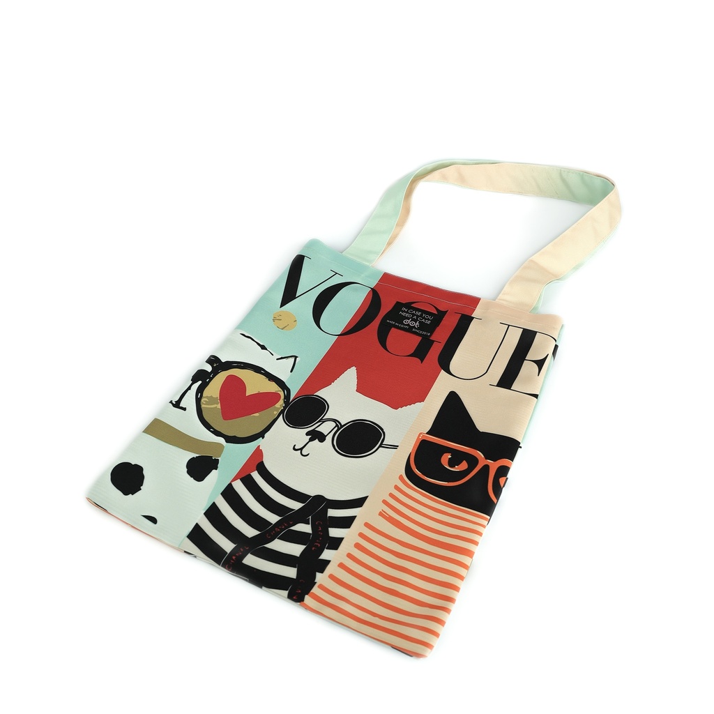 funny cat  tote bag