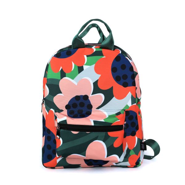 green flower mini bag