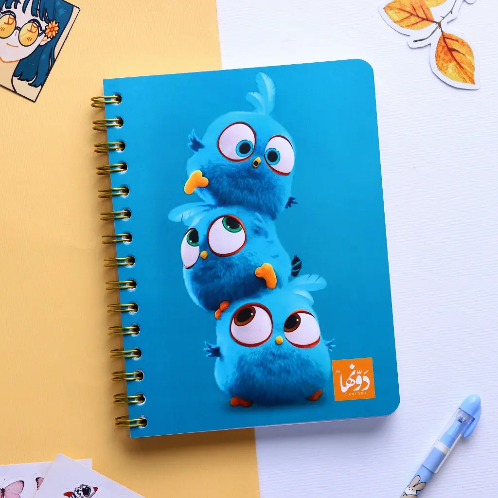 Notebook wired angry bird
