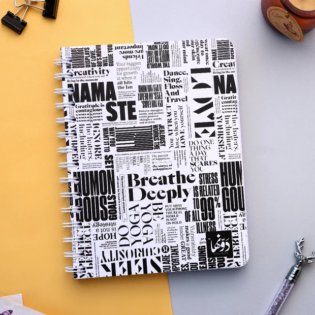 Notebook wired breathe deeply