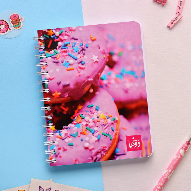 Notebook wired donuts