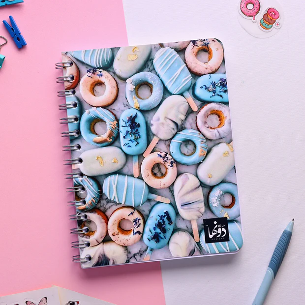 Notebook wired ice cream