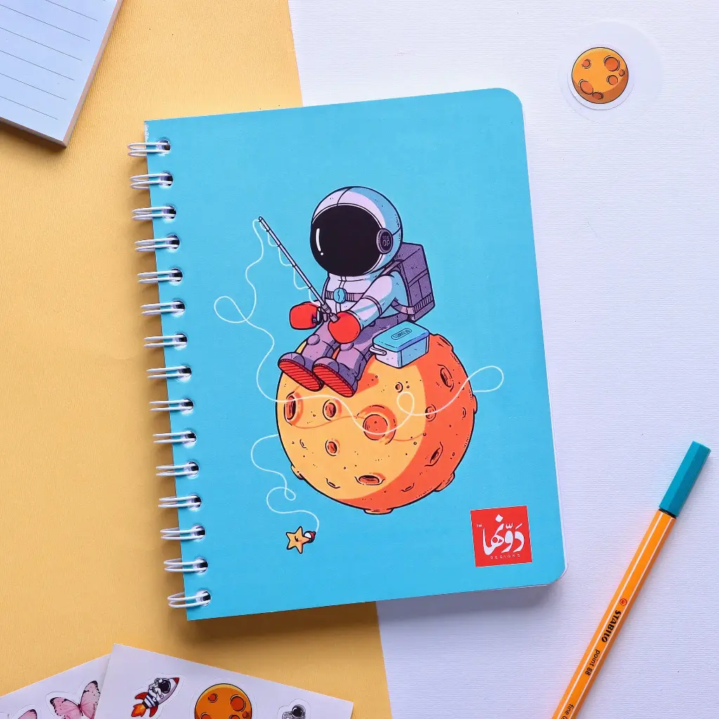 Notebook wired outer space