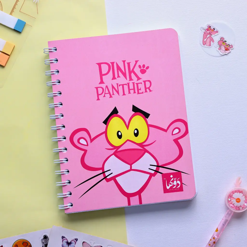 Notebook wired pink panther