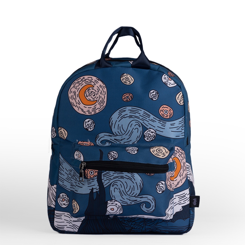 starry night black mini bag