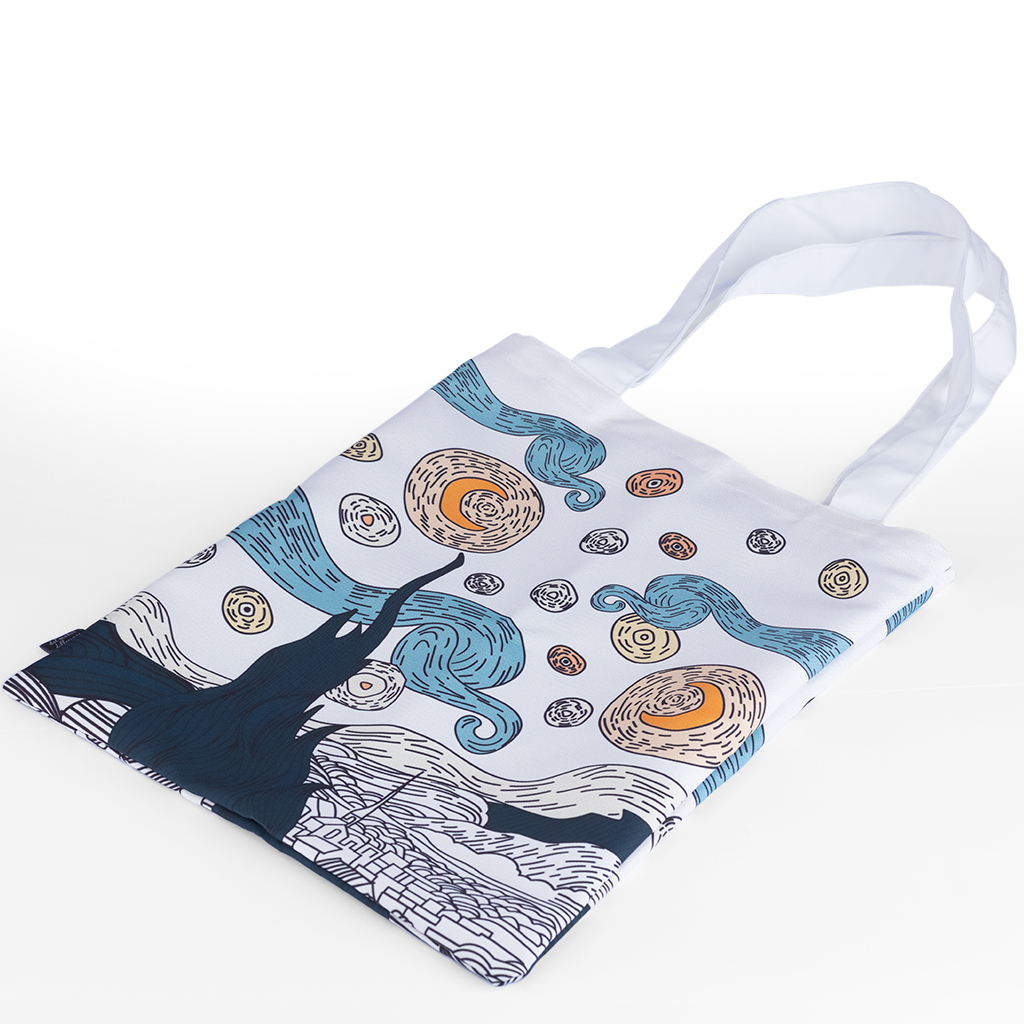 starry night tote bag