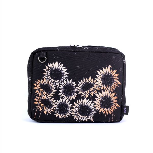 sunflower makeup bag