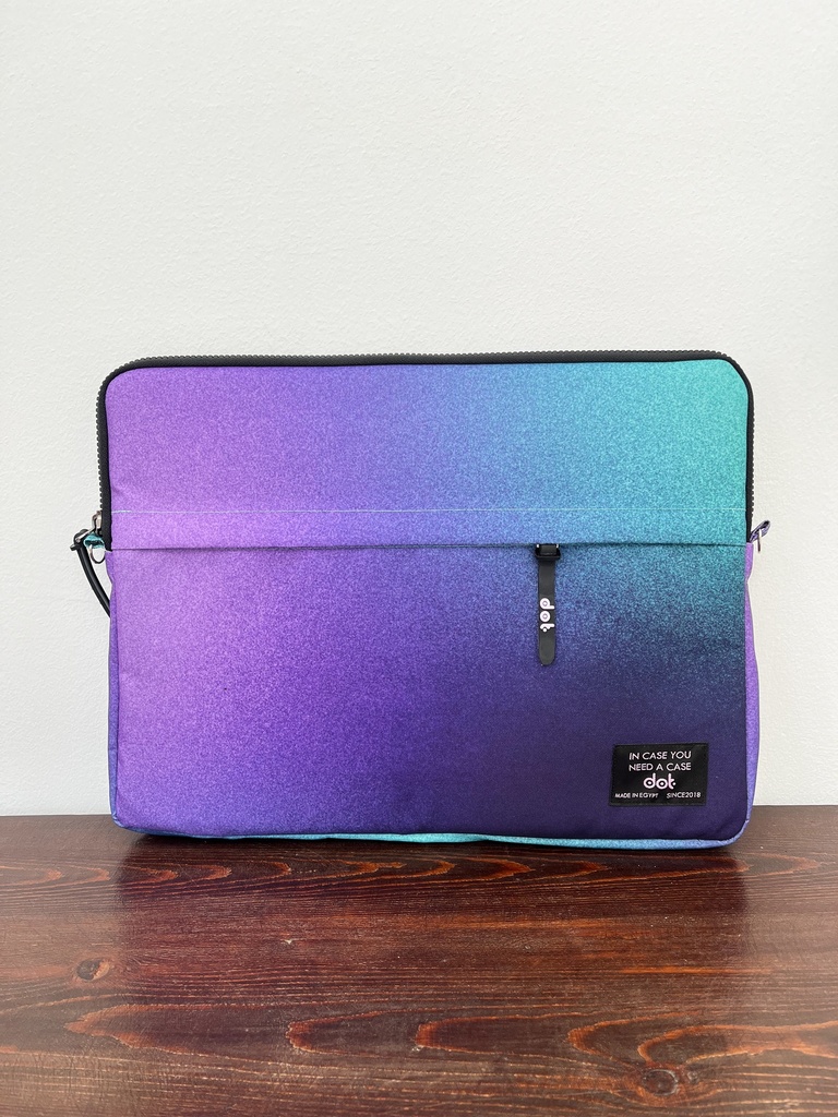 Gradient glow in Cool contrast 13 inch Laptop Sleeve
