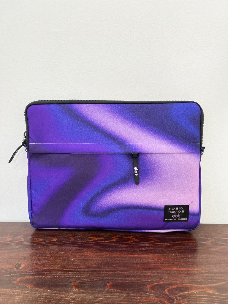 Gradient glow in Purple monochrome 13 inch Laptop Sleeve