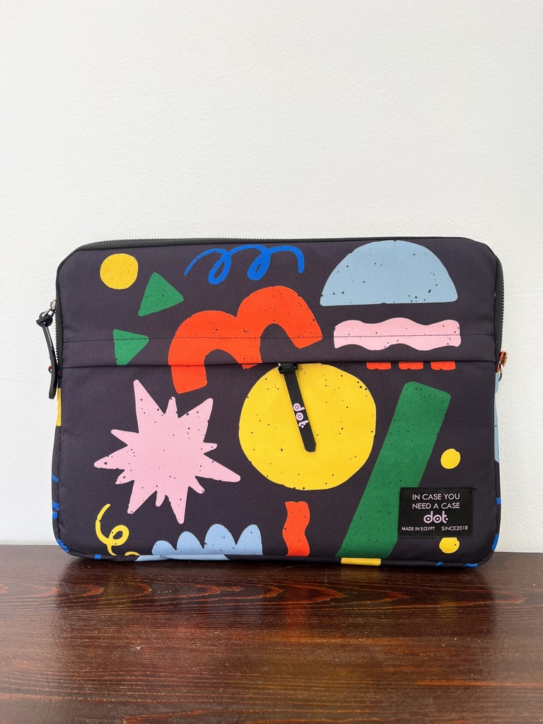 Shape symphony in black 13 inch Laptop Sleeve