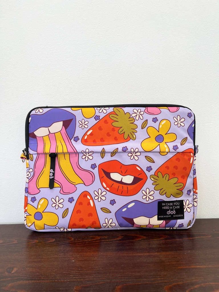 Pop explosion in lavender 13 inch Laptop Sleeve