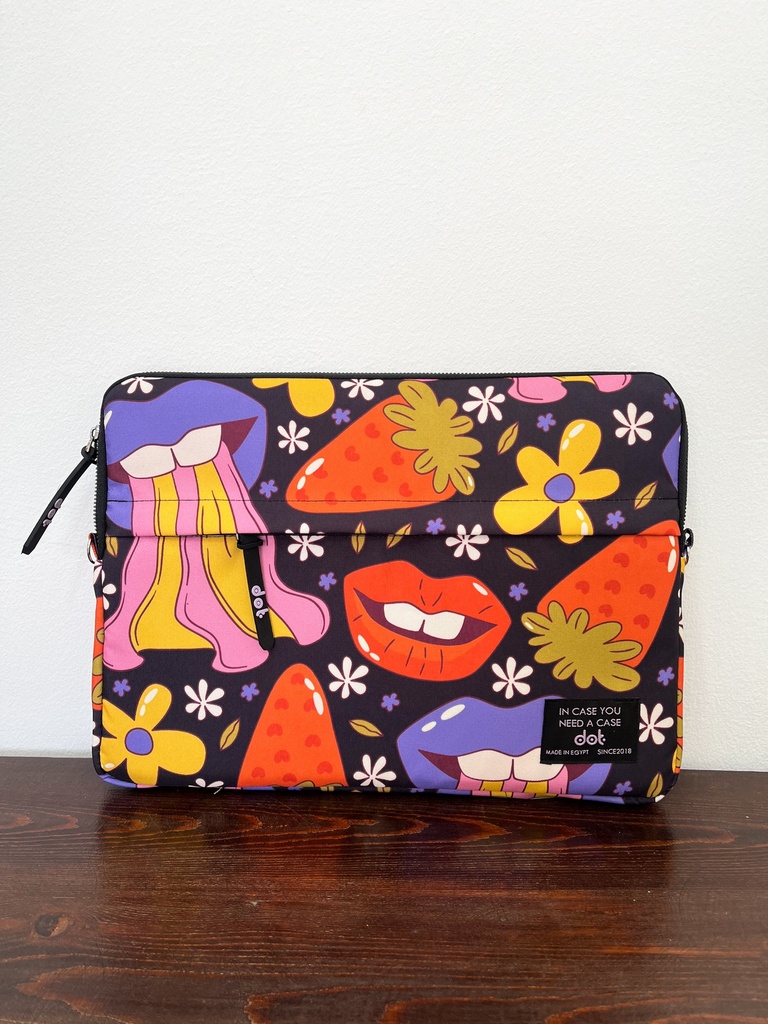 Pop explosion in black 13 inch Laptop Sleeve