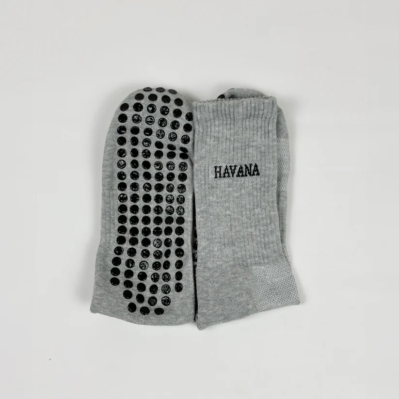 Silicone Grey Socks