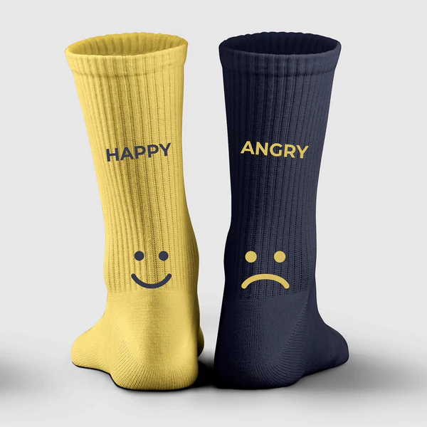 Happy/Angry Socks 
