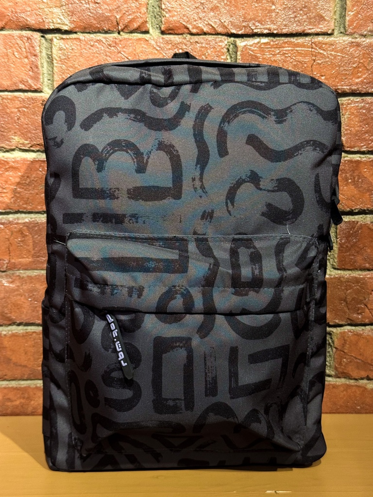 Abstract doodles in black pattern