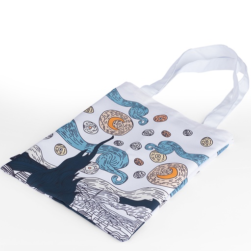 [3105] starry night tote bag