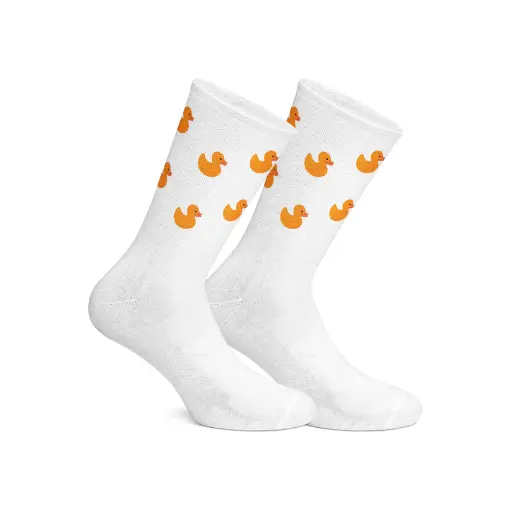 [4395] Duck white Socks