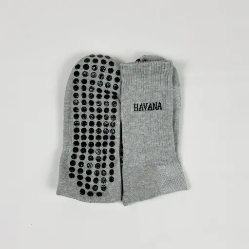 [4479] Silicone Grey Socks