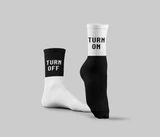 [4731] Turn Off & Turn On Mid Calf Socks